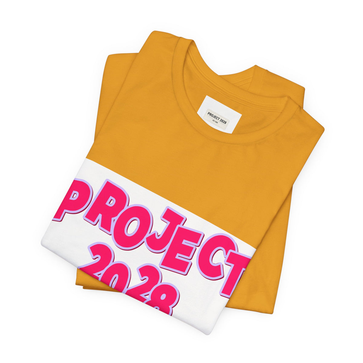 Project 2028 Graphic Tee — Bold Pink Campaign Shirt - Make a Statement Without Saying a Word