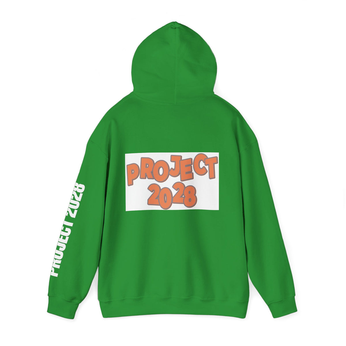 Project 2028 Hoodie | Retro Bubble Letter Design