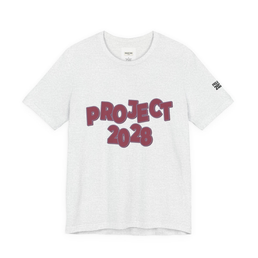 Project 2028 Tee — "Democracy Isn’t Automatic" Political Statement T-Shirt - Make a Statement Without Saying a Word!