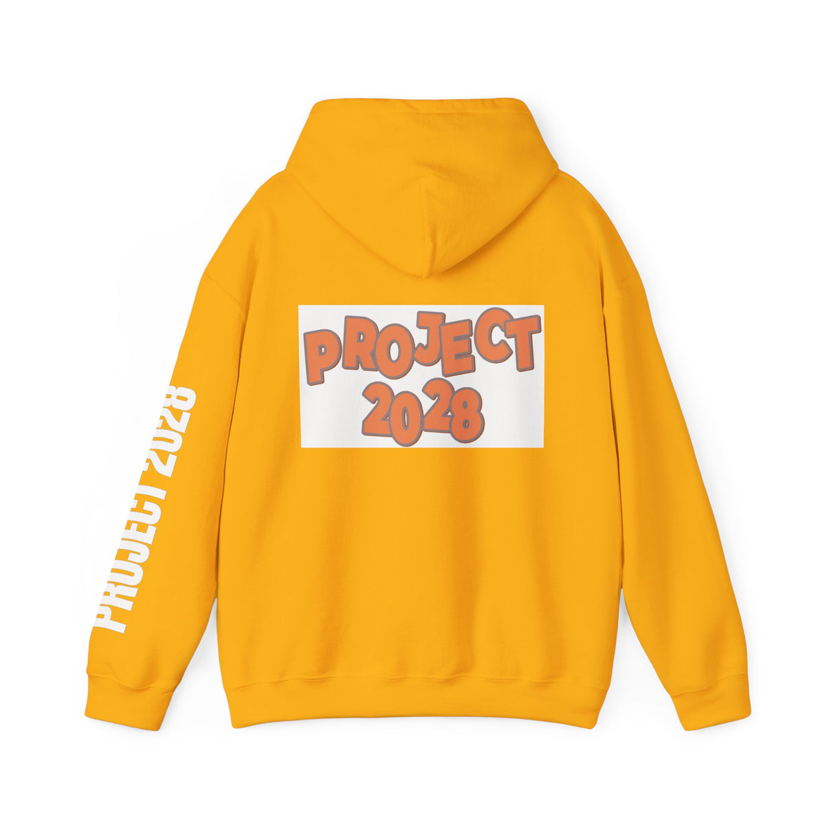Project 2028 Hoodie | Retro Bubble Letter Design