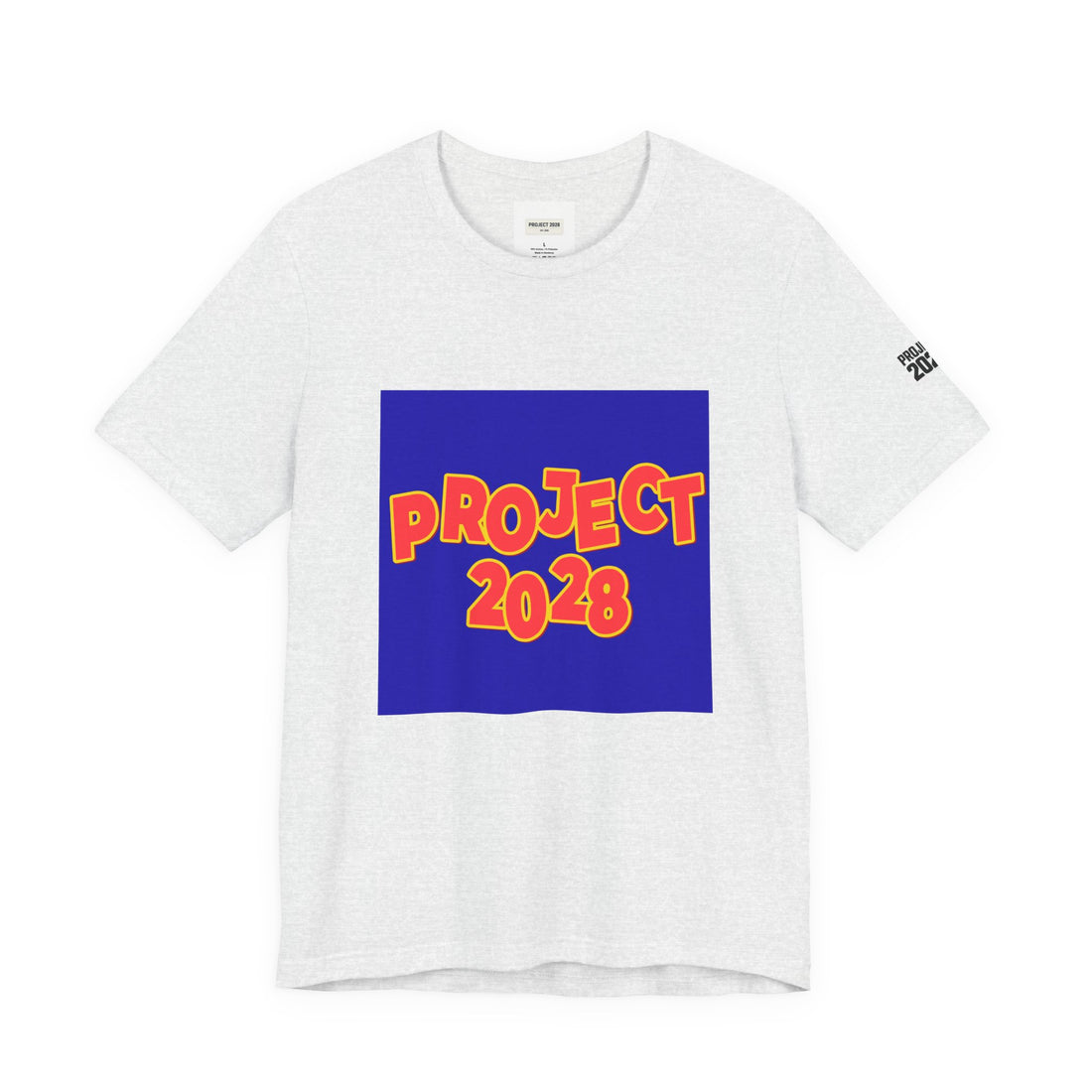 Project 2028 T-Shirt — "Democracy Isn't Automatic" Political Campaign Tee - Make a Statement Without Saying a Word!