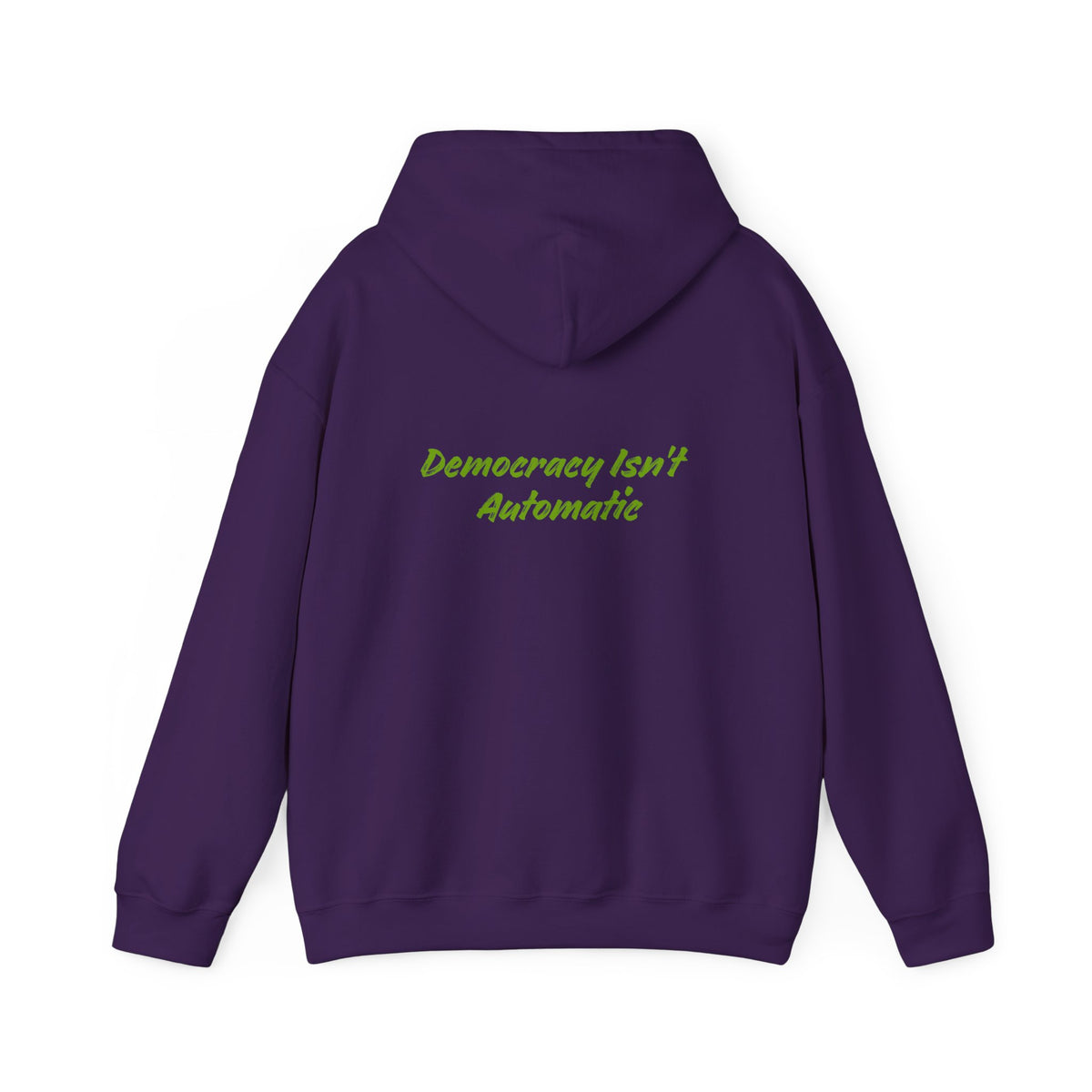 Protect Democracy Project 2023 Hoodie | Democracy Isn't Automatic