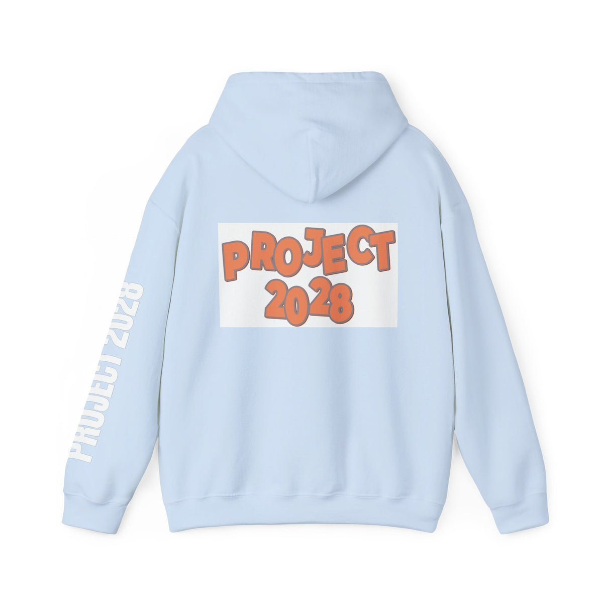 Project 2028 Hoodie | Retro Bubble Letter Design