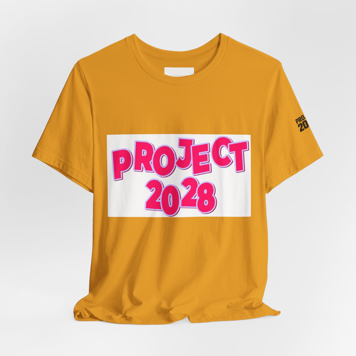 Project 2028 Graphic Tee — Bold Pink Campaign Shirt - Make a Statement Without Saying a Word