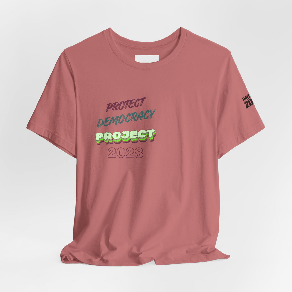 Protect Democracy Project 2023 Tee — "Democracy Isn't Automatic" Graphic T‑Shirt - Make a Statement Without Saying a Word!
