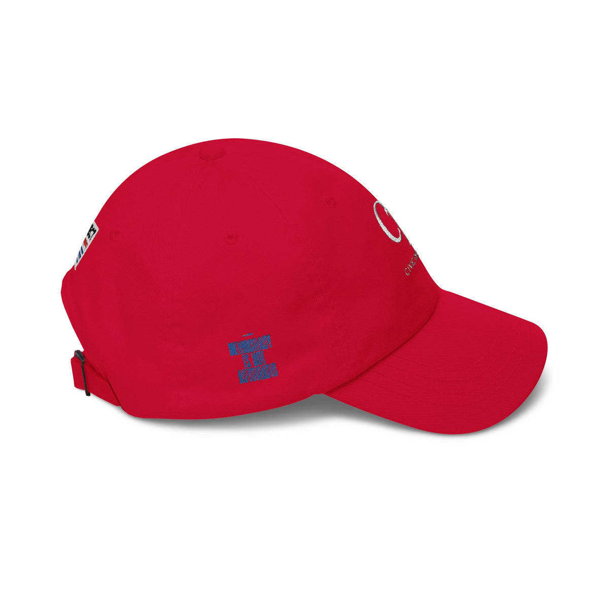 Dad Cap — Minimalist White 'CT' Logo Baseball Hat with 'Project' Back Embroidery - Make a Statement Without Saying a Word!