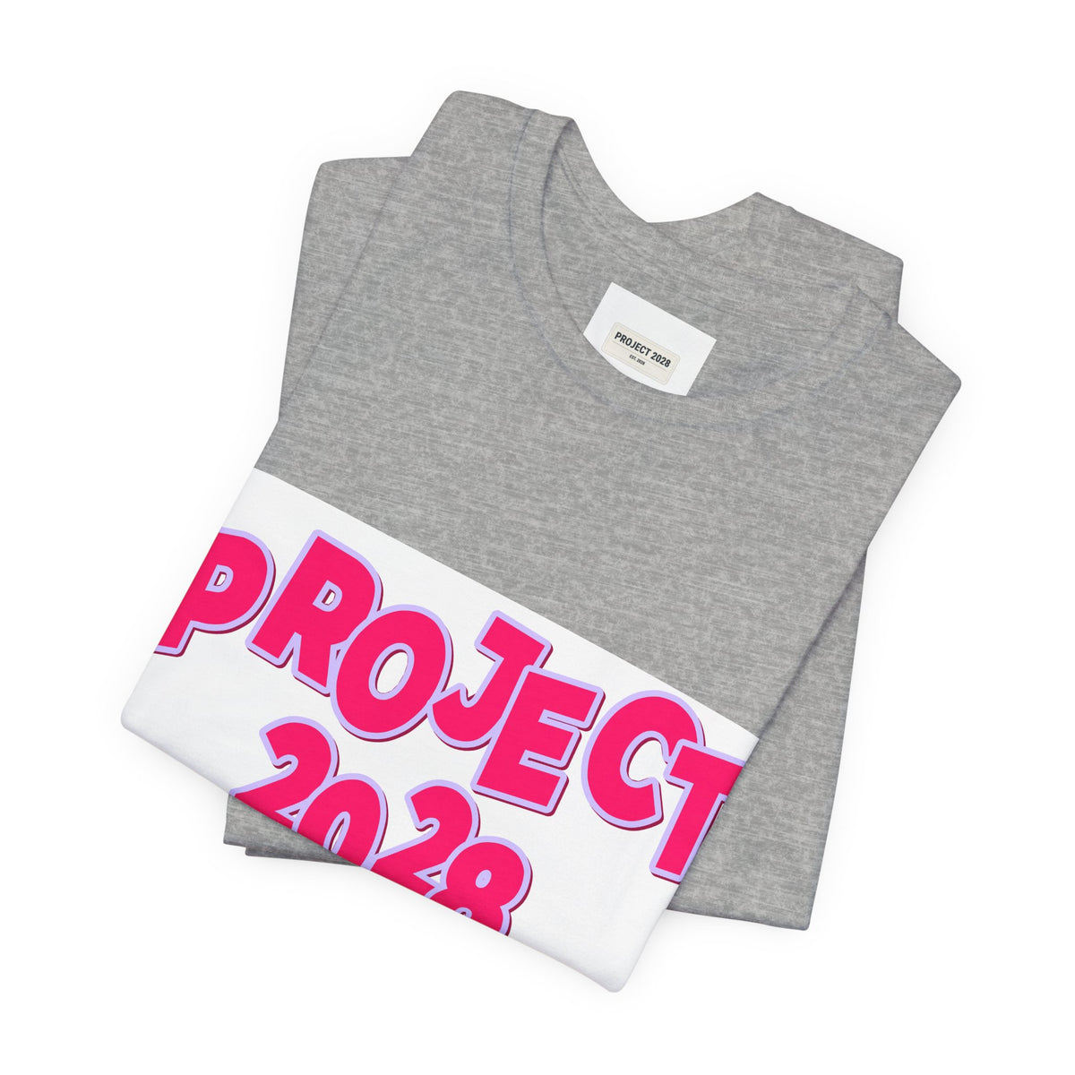 Project 2028 Graphic Tee — Bold Pink Campaign Shirt - Make a Statement Without Saying a Word