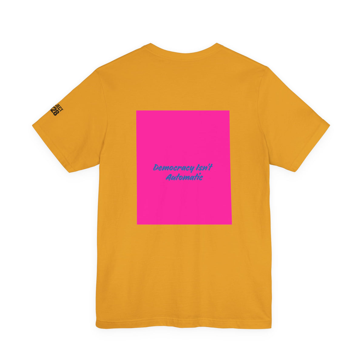 Project 2028 Graphic Tee — Bold Pink Campaign Shirt - Make a Statement Without Saying a Word
