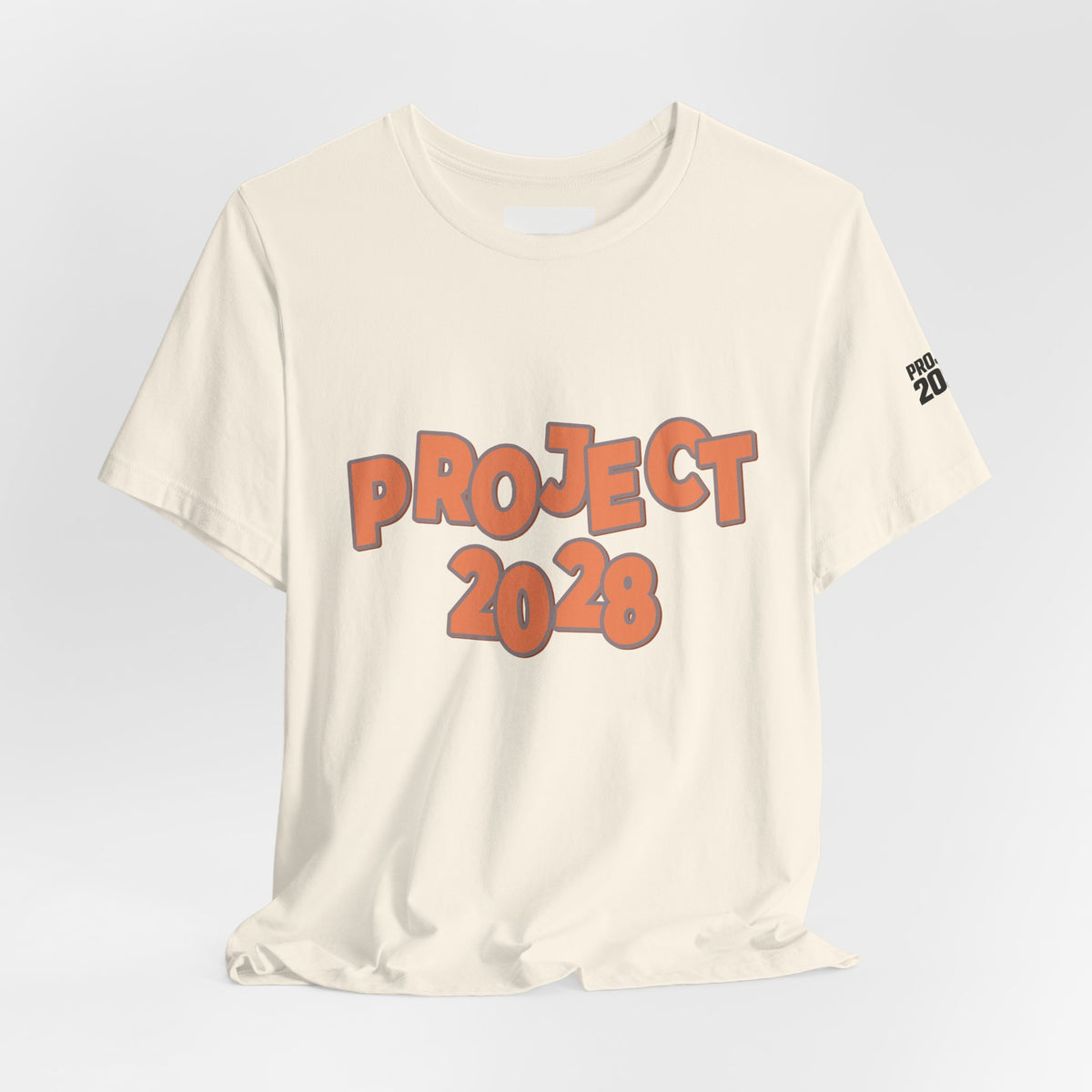 Project 2028 T‑Shirt — “Democracy Isn’t Automatic” Political Campaign Tee - Make a Statement Without Saying a Word!