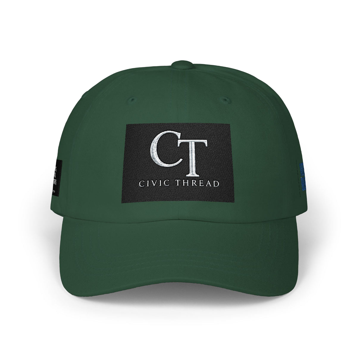 CT Civic Thread Embroidered Dad Cap — 'Project 2028' White Baseball Hat - Make a Statement Without Saying a Word!