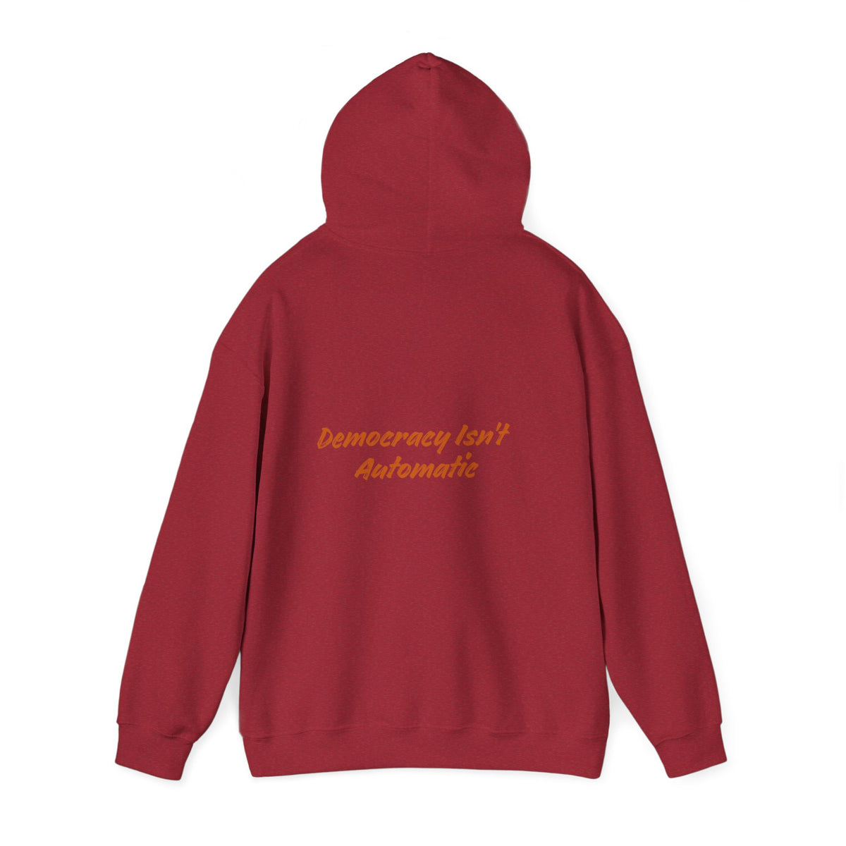 Democracy Is Not Automatic Hoodie | Project 2028, Bold Text
