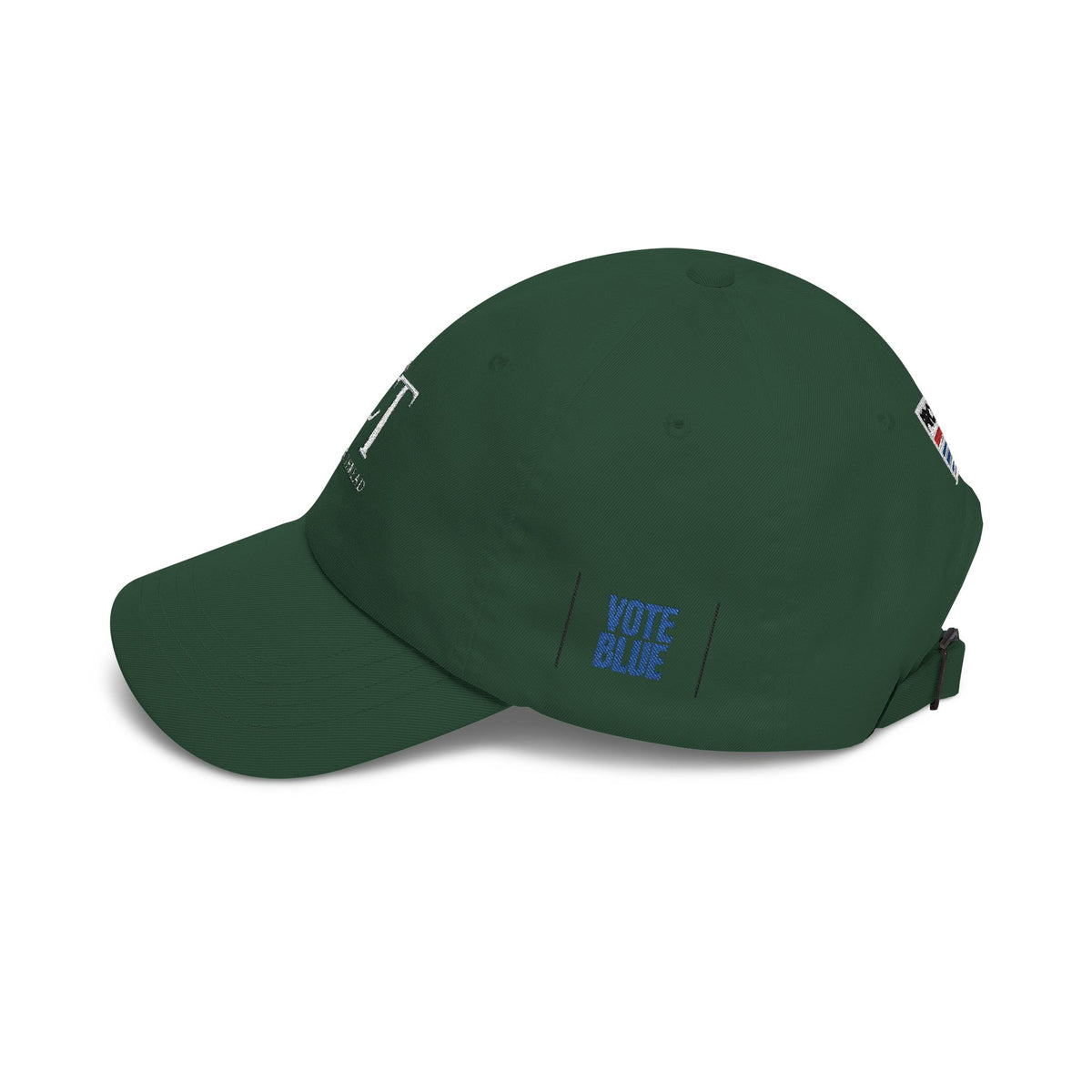 Dad Cap — Minimalist White 'CT' Logo Baseball Hat with 'Project' Back Embroidery - Make a Statement Without Saying a Word!