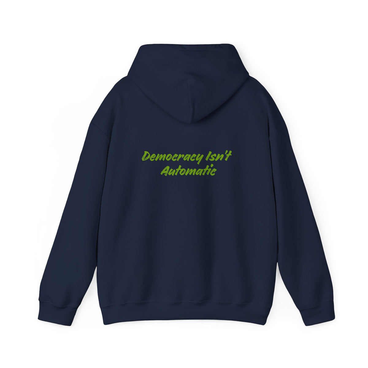 Protect Democracy Project 2023 Hoodie | Democracy Isn't Automatic