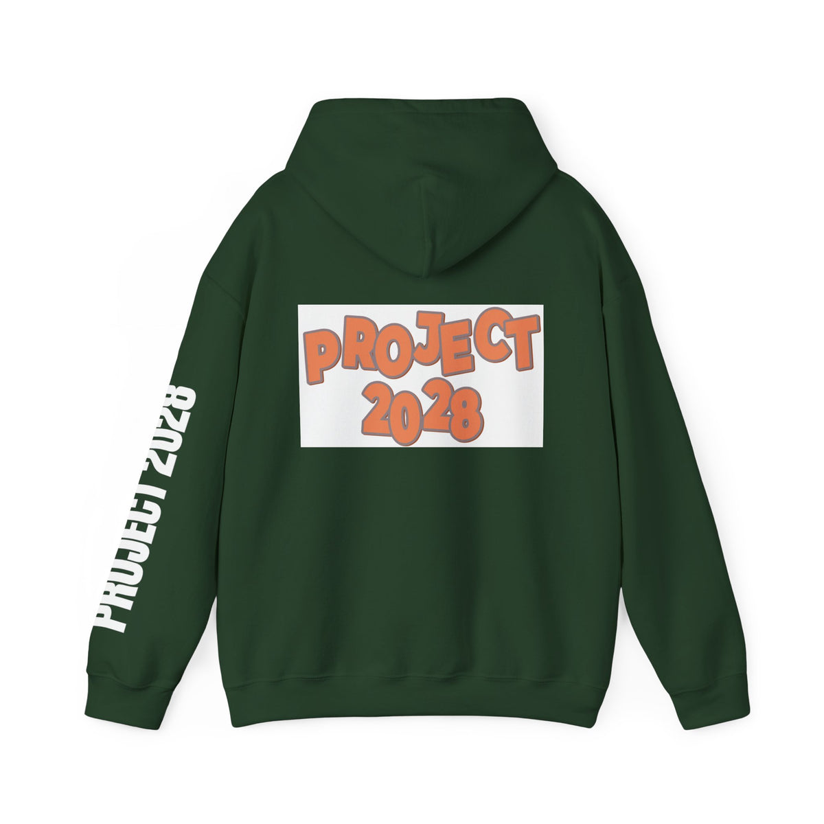 Project 2028 Hoodie | Retro Bubble Letter Design