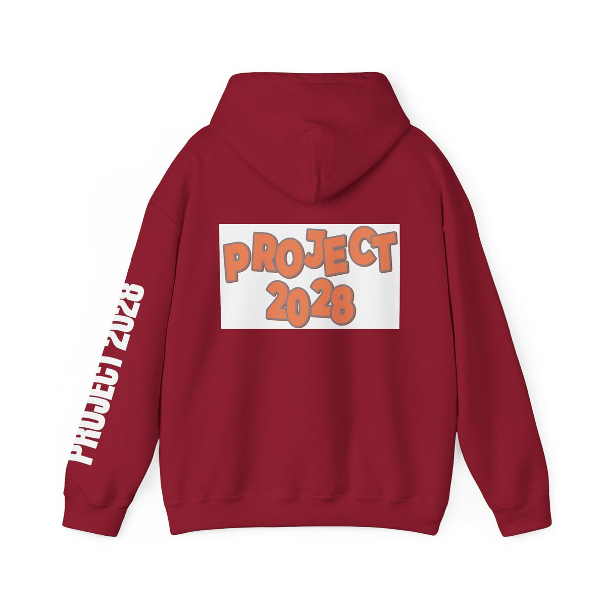 Project 2028 Hoodie | Retro Bubble Letter Design