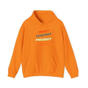 Project 2028 Hoodie | Retro Bubble Letter Design
