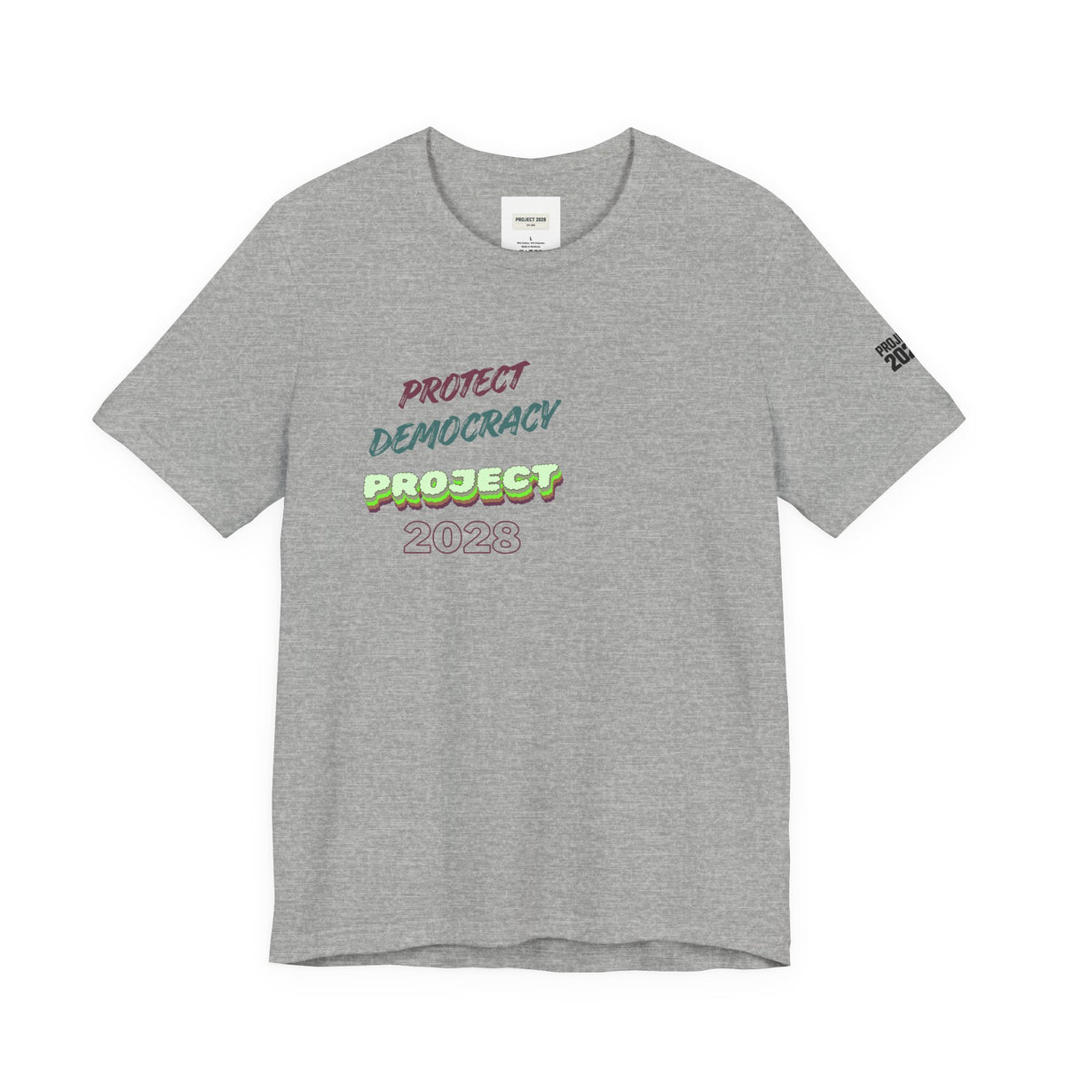 Protect Democracy Project 2023 Tee — "Democracy Isn't Automatic" Graphic T‑Shirt - Make a Statement Without Saying a Word!