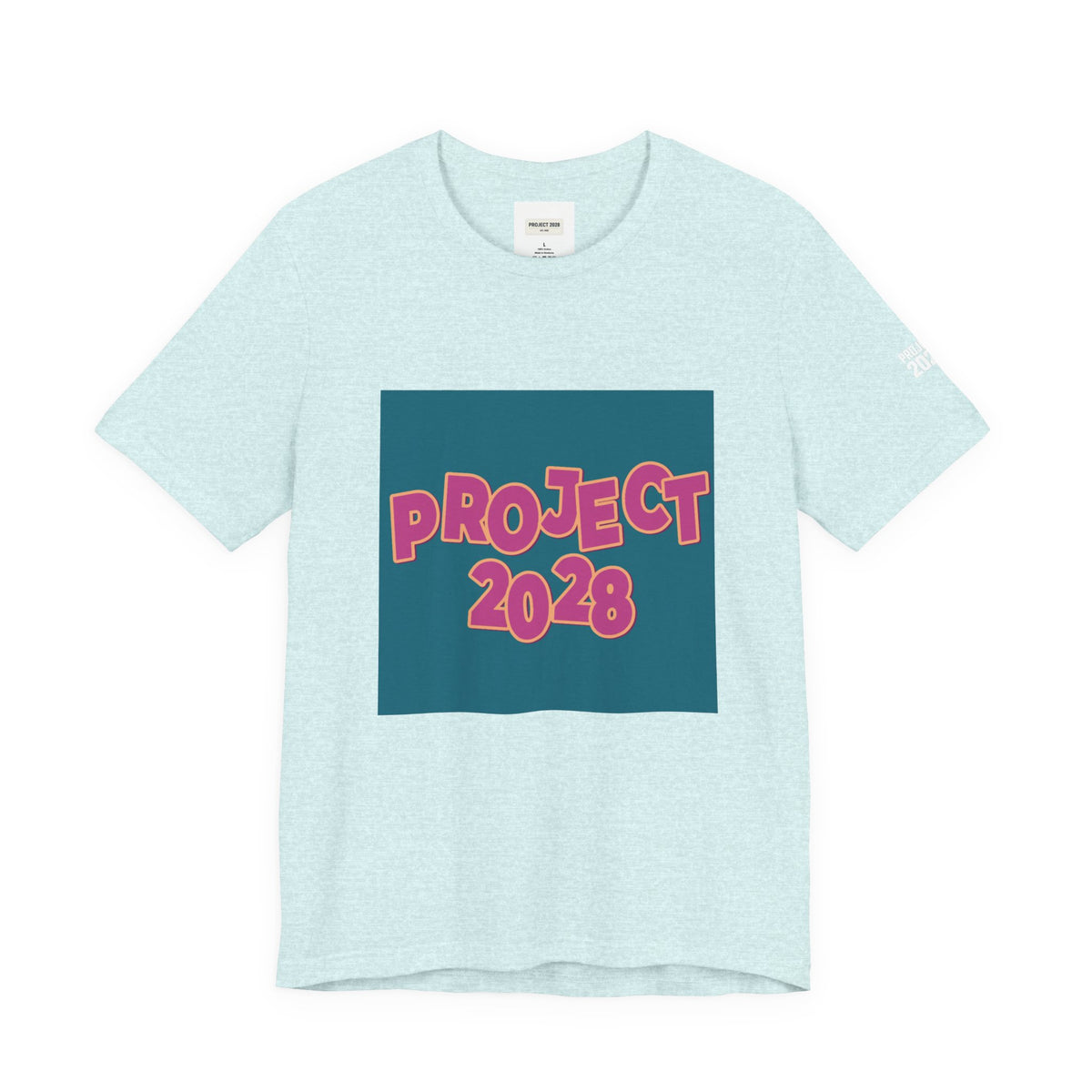 Project 2028 Graphic Tee — 'Democracy Isn't Automatic' Back Print - Make a Statement Without Saying a Word!