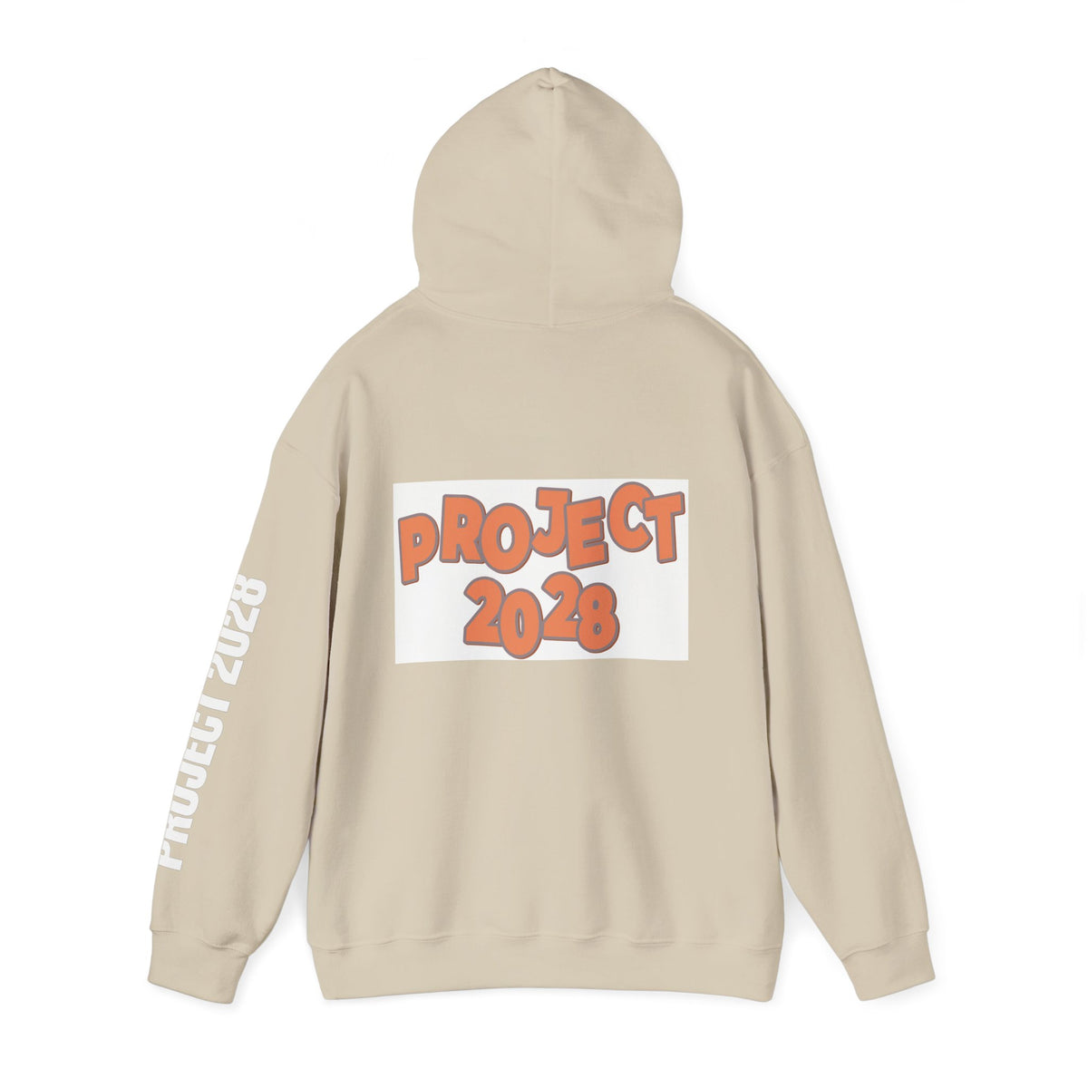 Project 2028 Hoodie | Retro Bubble Letter Design