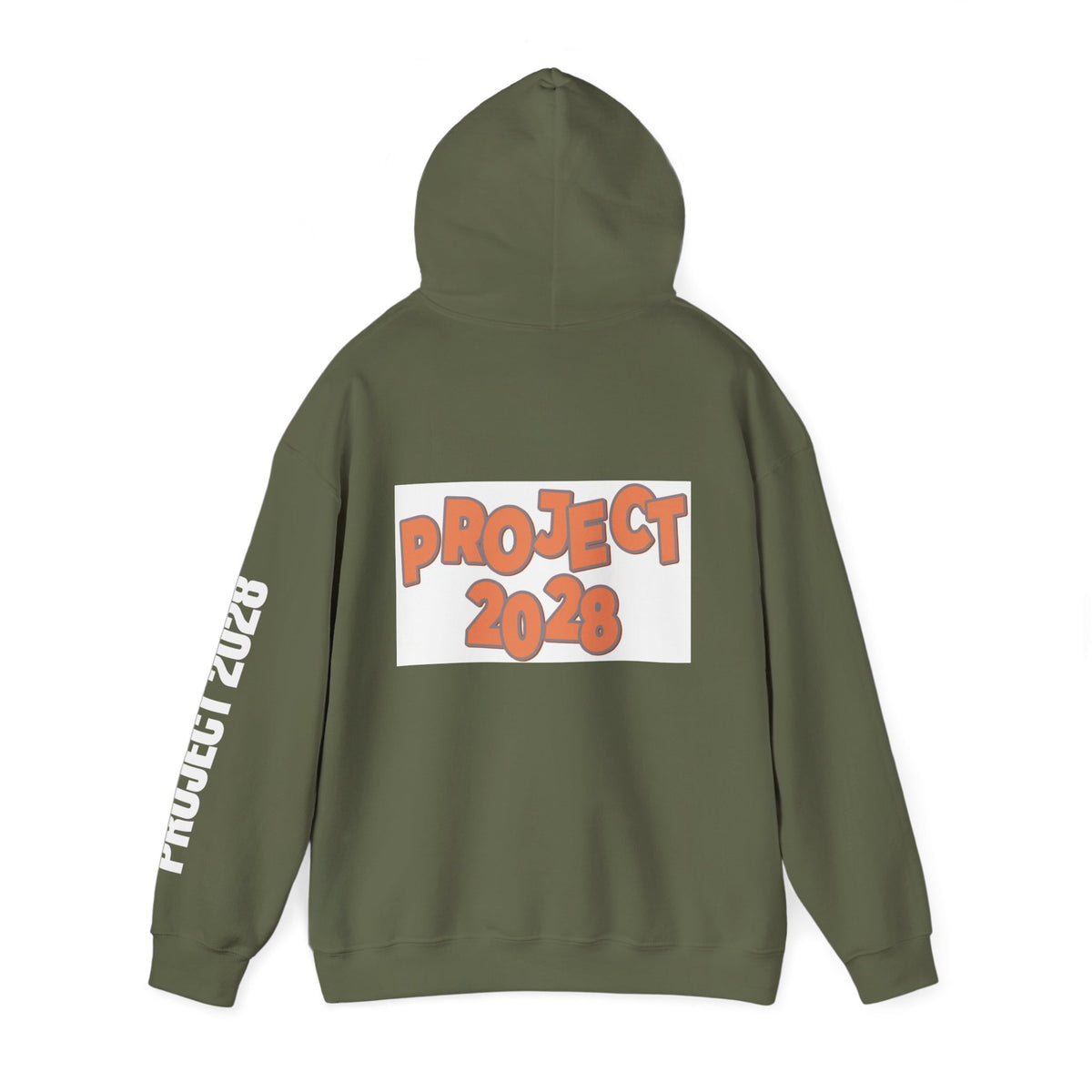 Project 2028 Hoodie | Retro Bubble Letter Design