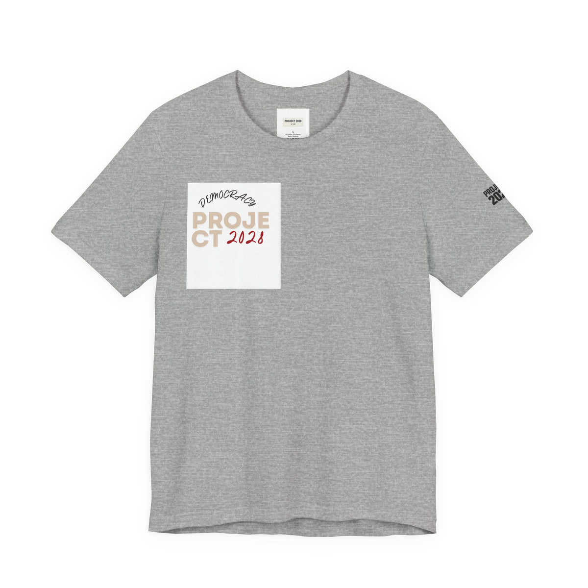 Project 2021 Tee — 'Democracy Isn't Automatic' Graphic Shirt - Make a Statement Without Saying a Word!