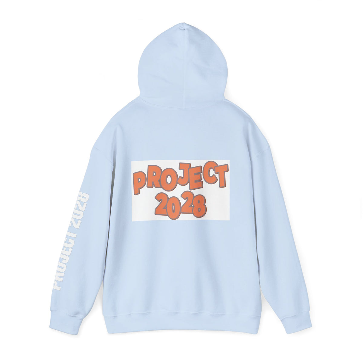 Project 2028 Hoodie | Retro Bubble Letter Design